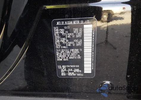 2022 Nissan Armada Sl 2Wd z USA, uszkodzony, nr VIN JN8AY2BA7N9391508